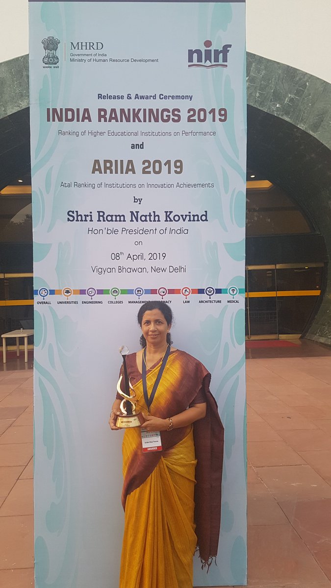 ReachNITT's tweet photo. NIT-T Bags 4 Awards - A proud moment!!!
NIT Tiruchirappalli retained its first position and has been ranked as the TOP National Institute of Technology among the 31 NITs with overall 10th rank in engineering category in 2019 improving the last year's rank by one slot this year. https://t.co/wUU4it8vV6