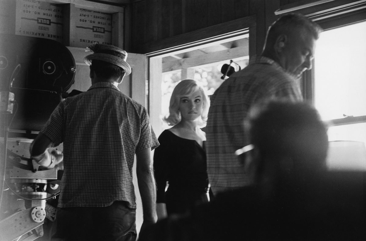 Marilyn Monroe on the set of The Misfits in Reno, Nevada in 1960.