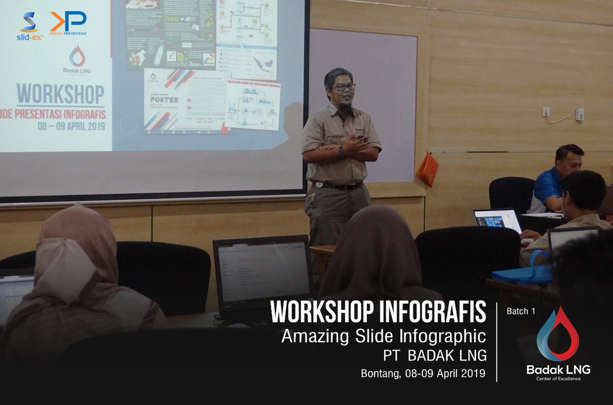 KreasiPrsentasi's tweet photo. Day-2
#WorkshopInfografis @KreasiPresentasi w/ #PTBadakLNG Bontang. Smg kerjasama tetap berlanjut.
0857 3333 0407 (Bu Isti)
https://t.co/woGvyJ8PDt
#PakarSlide #SlideDesigner #TrainingInfografis #PelatihanInfografis #DokterSlide #SlidEx #AmazingSlide #AmazingSlideInfographic https://t.co/IPLqUWn00a