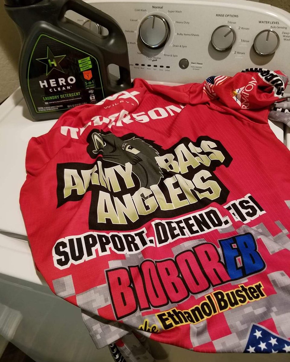 ArmyBassAnglers's tweet photo. Only the toughest detergent for the toughest of organizations--HOOAH! @HeroClean #WeaponTested #WeaponApproved #HeroClean #ArmyBassAnglers https://t.co/hgCVtEysxt
