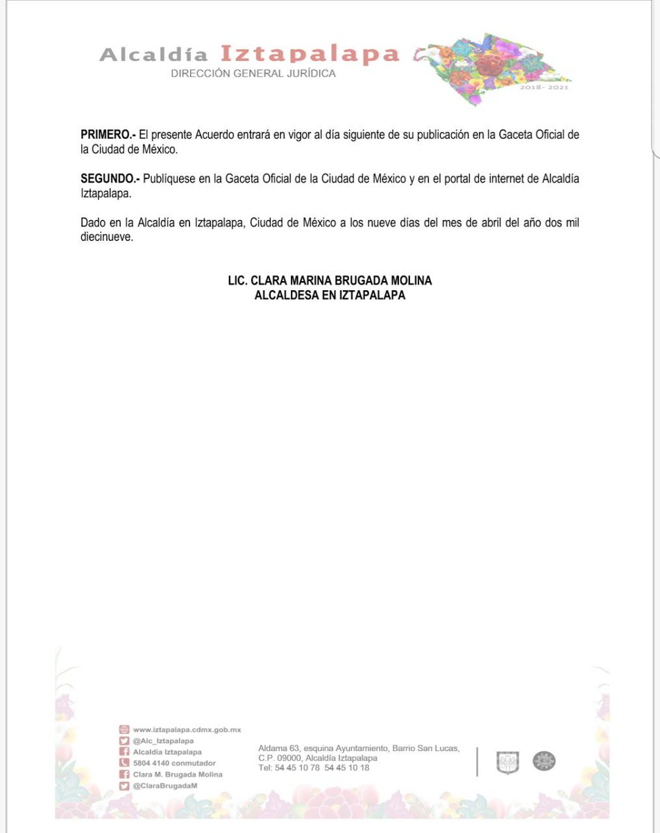 Alc_Iztapalapa's tweet image. Por Acuerdo del #GabineteDeSeguridad, la alcaldesa @ClaraBrugadaM informa que este lunes se determinó establecer #LeySeca durante las 24 hrs. de los días 17, 18, 19, 20 y 21 de abril, mediante la cual se prohíbe la venta de alcohol en todas sus graduaciones en #Iztapalapa.