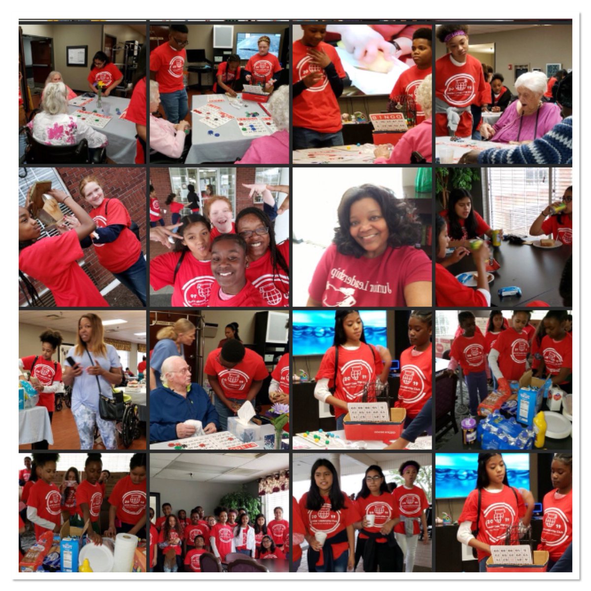 Junior Leadership Club spent their Saturday showing love to the seniors at the Appling Woods Senior Nursing Facility.