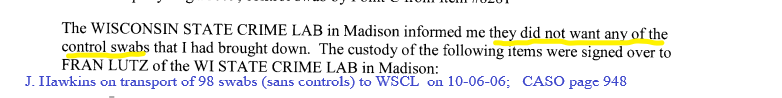 ScoobydaDog's tweet image. Control Swabs? Hell to da no, we don't need any of those at WI State Crime Lab! Put those back in the bag! 😂😂😂#CorruptiwocCounty #FollowDemBones #WorkWithKZ @ZellnerLaw @TManitowoc @Erekose_On_MaM @7pairsofpanties @wj_pannekoek @coriolana61 @lloydbassII