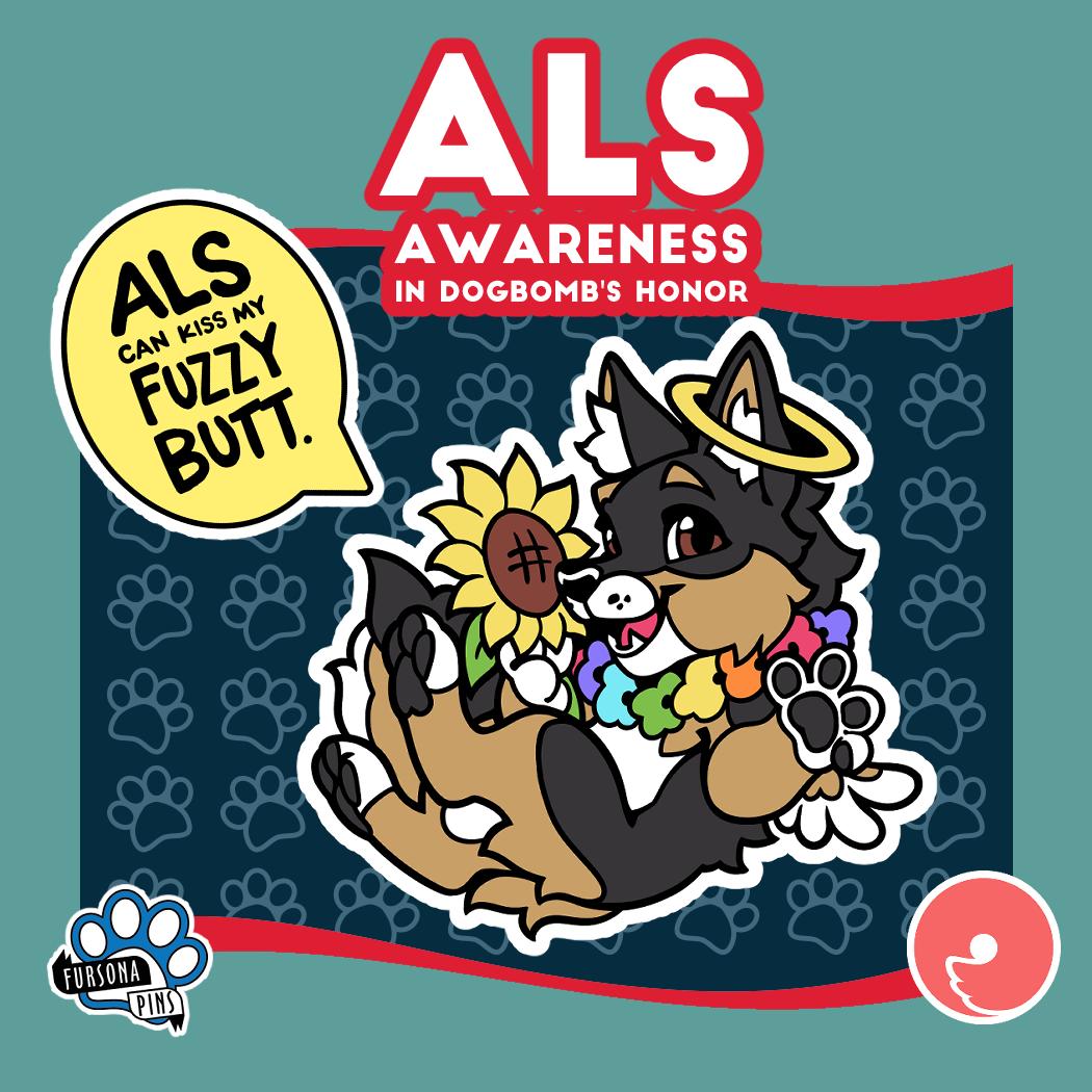 FursonaPins's tweet photo. Let's keep supporting @alsassociation in @dogbomb1 's honor.
@FursonaPins and @CurlworksKigus present a two pin collection: 

ALS Charity Dogbomb Pin and Curlworks Speech Bubble Pin

BUY: https://t.co/QYowetzzwb
TRACK: https://t.co/LLPmiZFsCE
ALL profit to ALSA! FREE US Shipping. https://t.co/jq5d9foElp
