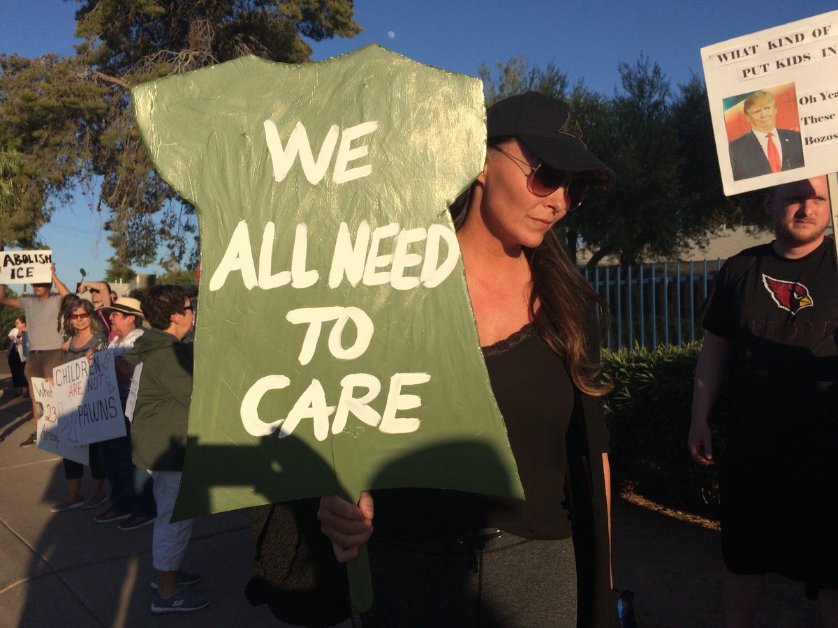 nursevictoria11's tweet photo. Prison camp for migrant kids in Florida could soon grow larger than nearby high school ! Follow @TornilloWitness Hey whatever happened to @MichaelAvenatti helping these kids? #SingleStagingArea https://t.co/SKyHzcK6aa https://t.co/k8LYLVoenS