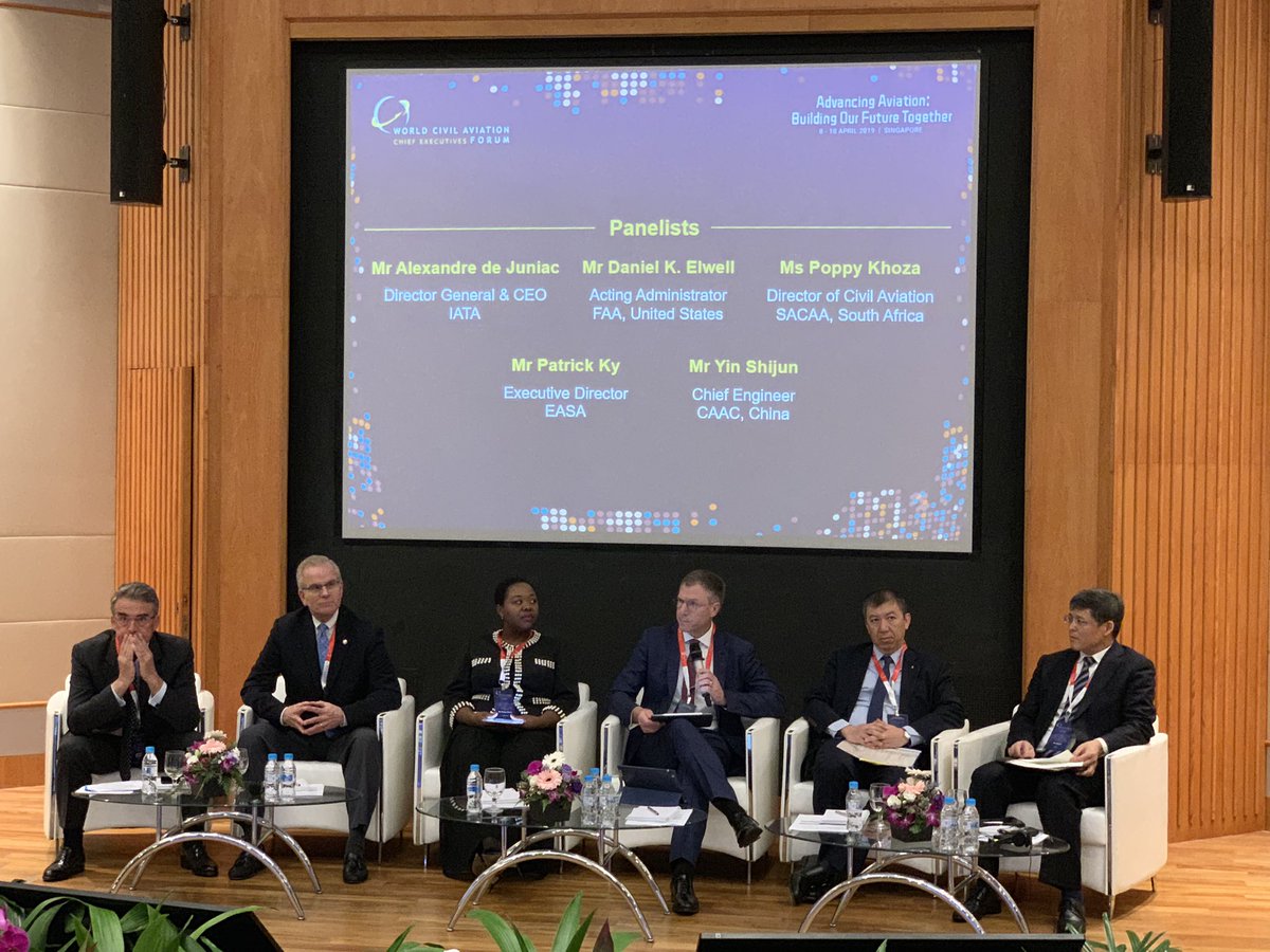 AAPAirlines's tweet photo. #WCACEF 2019 panel discussion on technology innovation & the future development of global aviation https://t.co/DrvtaNLqvu