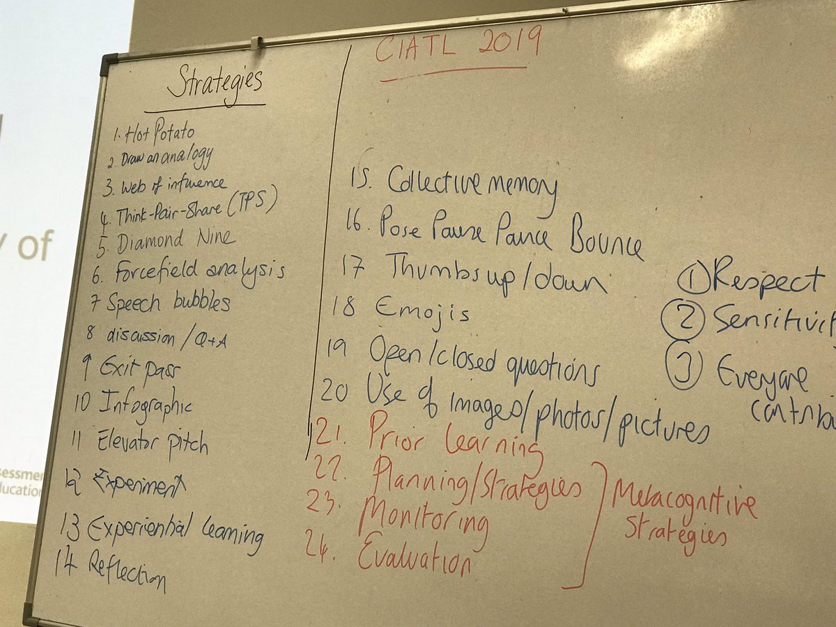 Working on micro teaching -applying these strategies ...WOW ( great )#his_leaning <a href="/secondaryBM/">HISBM</a> #HISPDQ2019 <a href="/davinamccarthy1/">davina mccarthy</a>