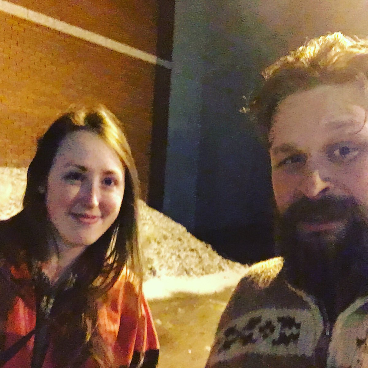 Hey look, it’s a terrible nighttime photo of me with <a href="/PaigeDrobot/">Paige Drobot</a>, who has a new EP dropping in early June on <a href="/Transistor66/">Transistor 66</a>!

Stay tuned! Really fun conversation about the record, being weird, teaching guitar lessons, and much more... coming out in podcast form soonish!
