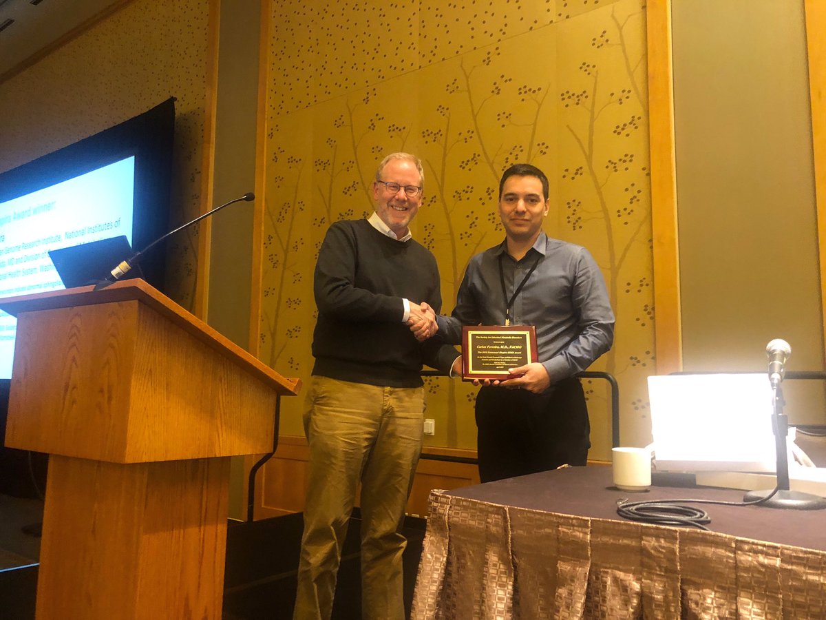 SIMDtweets's tweet photo. Shapira and Founders Award winners Carlos Ferriera and Arianna Anzmann #SIMD19 https://t.co/e23uwuF35T
