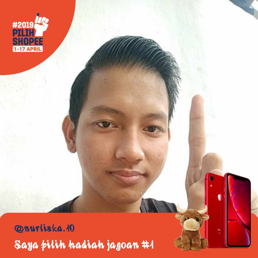 alfin274's tweet photo. Saya pilih hadiah jagoan # 1! Yuk pilih hadiah jagoanmu juga untuk memenangkan iPhone XR + boneka menarik.#PilihShopee #HadiahJagoan1 https://t.co/9KH4IczmRJ https://t.co/8ws9iAolCO