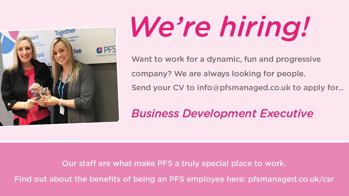 _PFSUK's tweet photo. We're currently recruiting for a Business Development Executive so if you are a confident articulate individual with a passion for driving new business get in touch! For more information click here: https://t.co/iRxIayppsT https://t.co/G4WHPIDhWG