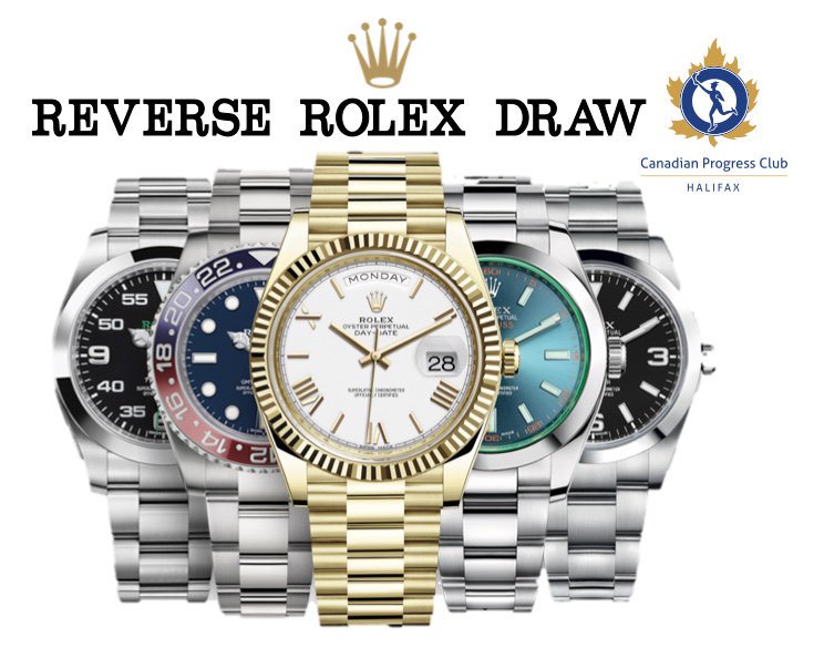 The Reverse #Rolex Draw is back! Get your tickets now for the #BSGA on May 4! bit.ly/2WVjA2i #progressclub