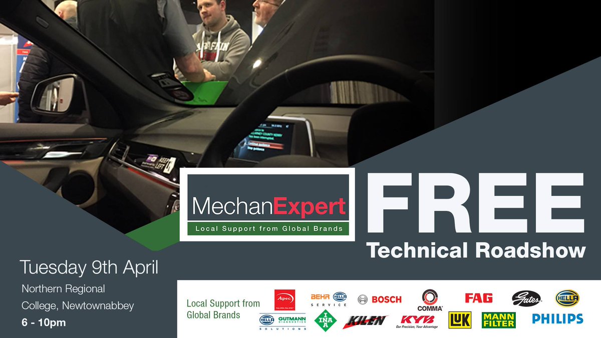 MechanExpert_'s tweet photo. Calling all mechanics! Our FREE MechanExpert Roadshow is coming to Northern Regional College tonight! 

Come along &amp; speak directly to the people who make the parts you fit every day.

Find out more at: https://t.co/DVLATeYzQO #mechanexpert https://t.co/puVF2pCKur
