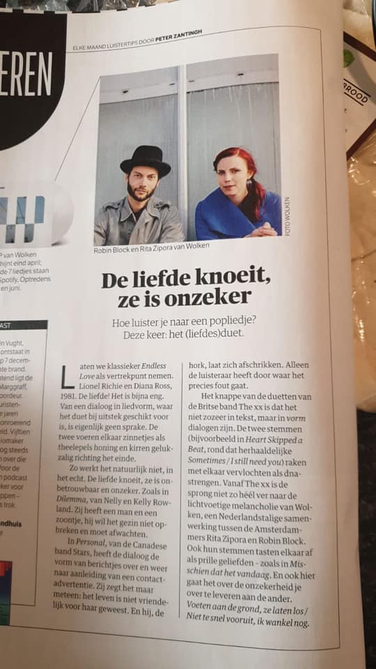 Dank <a href="/nrc/">NRC</a> voor de mooie vergelijking met <a href="/thexx/">thexx</a> &amp; "lichtvoetige melancholie" daar kunnen we wel wat mee! @pzantingh #hetblad op 2 mei Vinyl release in <a href="/melkweg/">Melkweg</a> amsterdam 💙☁️💙