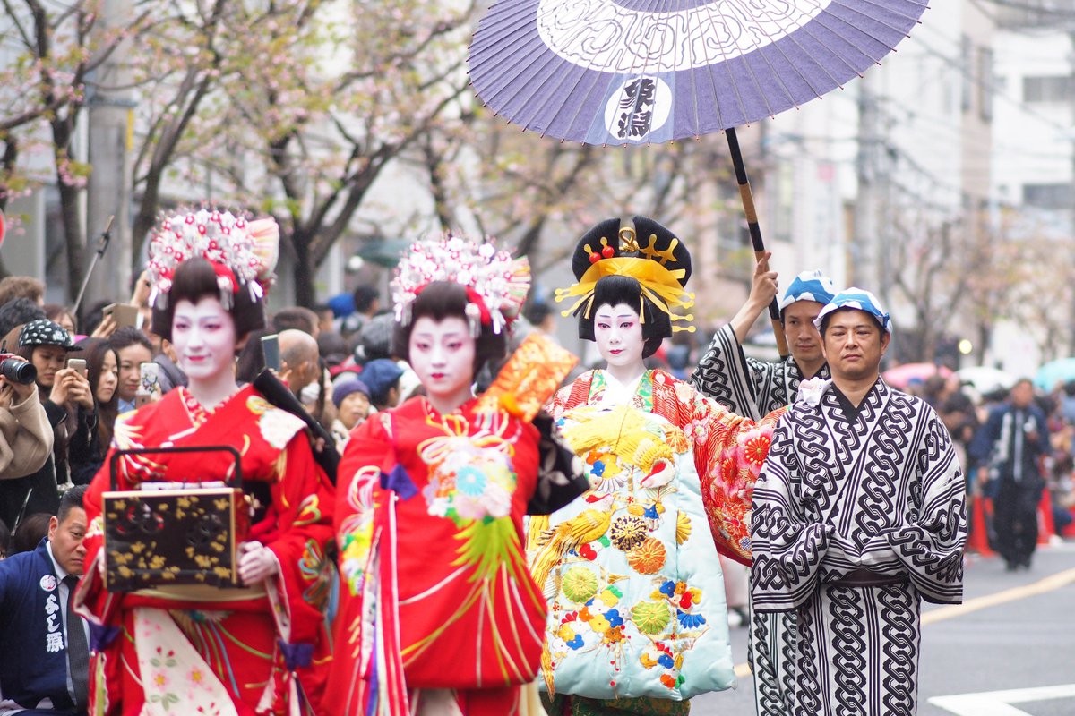 台東くん Pa Twitter 台東くん 浅草5丁目の 一葉桜 小松橋通り で4月13日に 一葉桜まつり が開催されるパゴッ 恒例の華やかな おいらん道中 に加え 小学生 幼稚園の吹奏楽 伝統の 吉原の狐舞 盛りだくさんパゴッ T Co To6lfftagt T Co