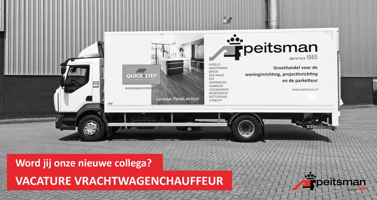 NIEUWE VACATURE: Wij zijn op zoek naar een enthousiaste vrachtwagenchauffeur voor ons filiaal in Den Haag. Interesse? Bekijk de volledige #vacature en solliciteer! bit.ly/2SpaH2t