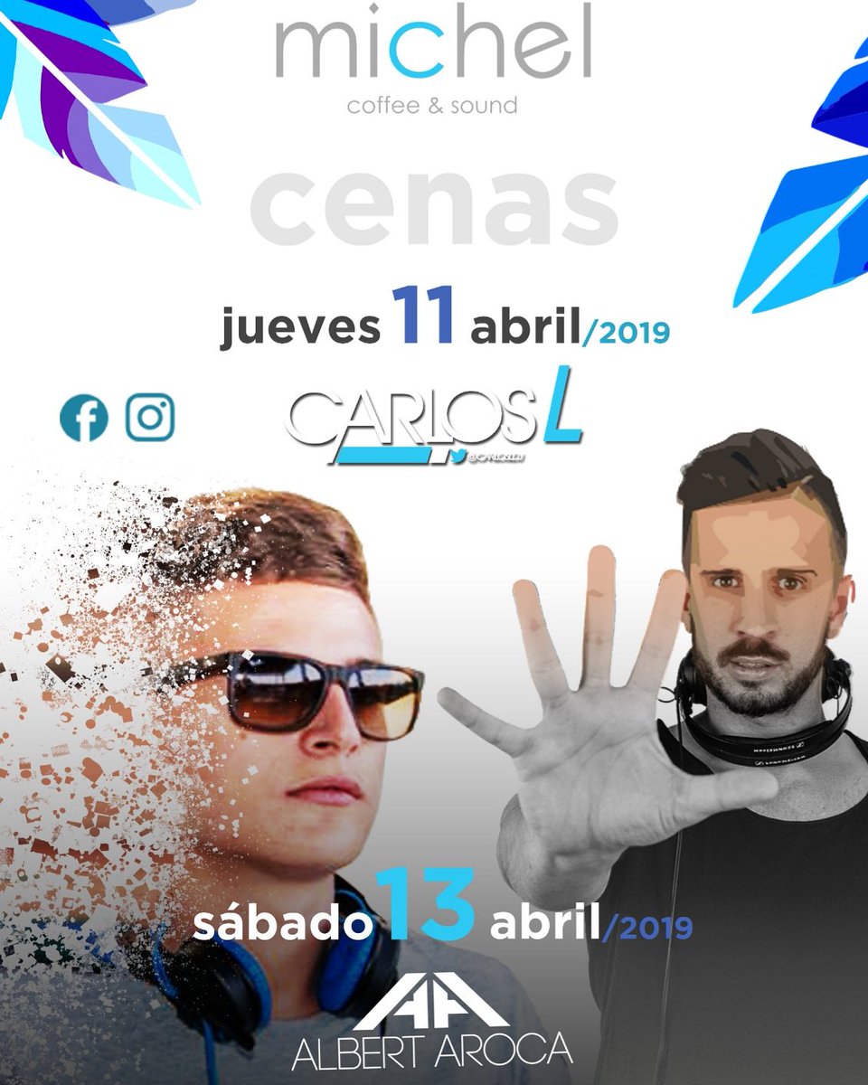 PubMichel's tweet photo. Este jueves tenemos Cenas del Instituto con Carlos L y el sábado nuestro invitado A.Aroca 
Te lo vas a perder¡!¡!🗣🎶🎶🎶💃🕺 https://t.co/URRkYJMqdU