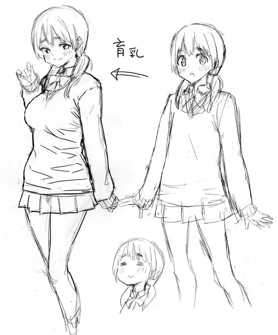 次回作かなり良い感じのネームができた気がするので早く見てもらいたい気持ちの先走りキャラ画です 