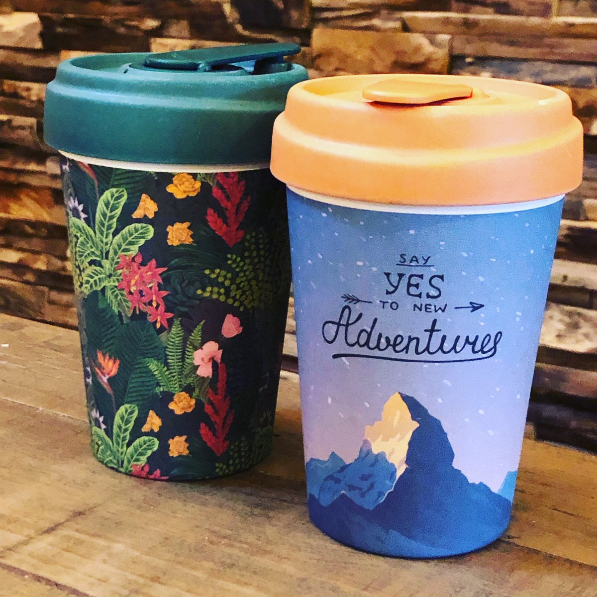 Great new eco- friendly coffee cups just in, great new designs and wonderful quality. #Coffee #drink #coffeeshop #gifts
