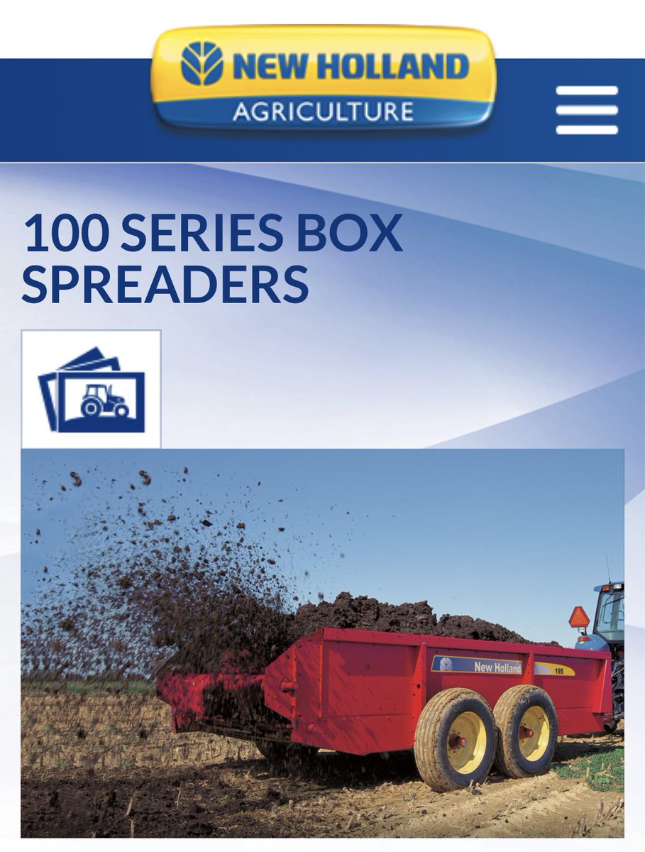 The rugged, durable 100 Series StrongBox™ Spreaders are built to last from the ground up. Contact our New Holland Agriculture pros  to learn more: 504-394-1095 #tractortuesday agriculture.newholland.com/nar/en-us/equi…