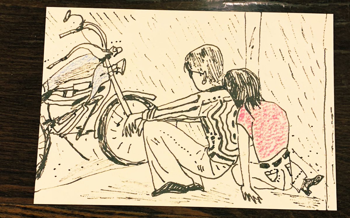 ちょっとの雨なら我慢☔️ 
