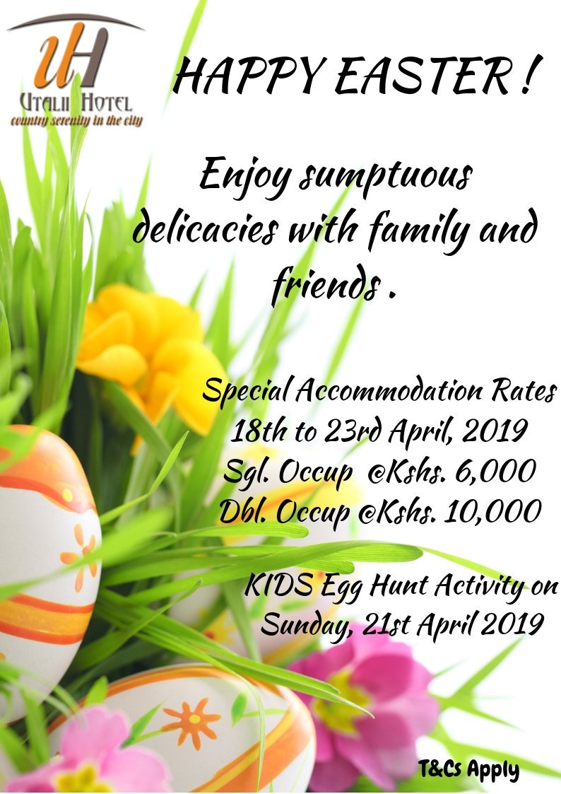 Utalii_Hotel's tweet photo. #easter
#egghunt
#easterplan
#utaliihotel https://t.co/CttC0H3ekK