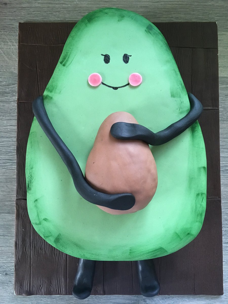 cupcakebecca1's tweet photo. I love this #babyshowercake that I made for a customer at the weekend.
#avocadocake #beccascupcakecreations https://t.co/lMS2S53WbY