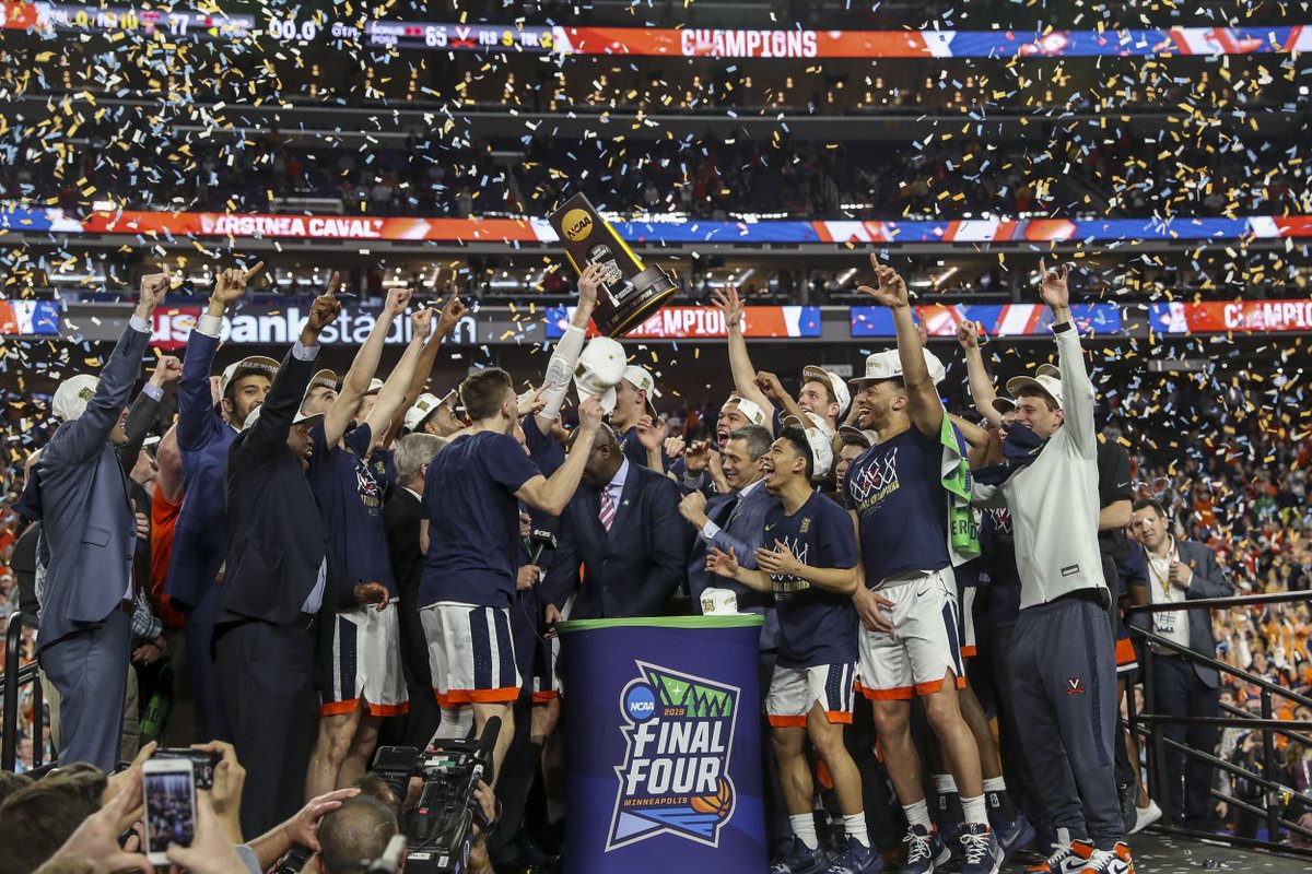 UVA's tweet photo. Alexa, play "We Are The Champions" by Queen. https://t.co/XLioRIK6kT