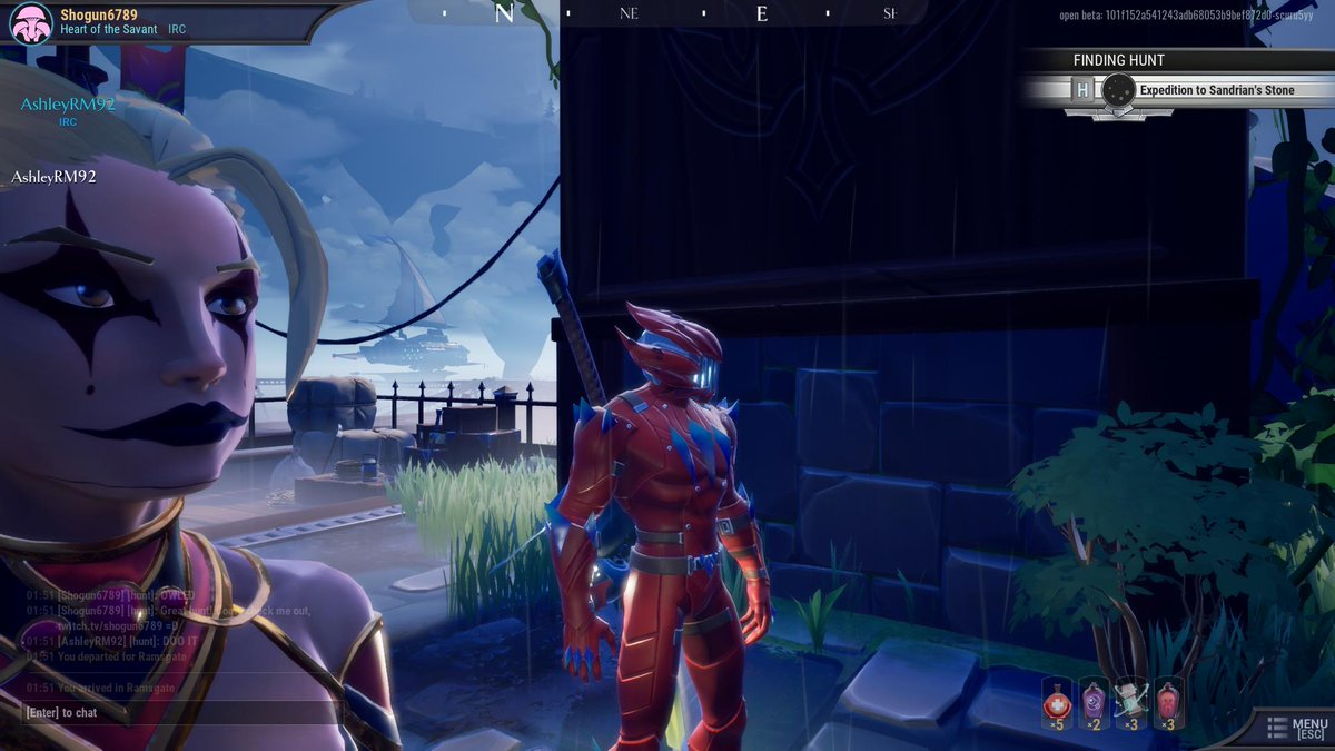 Shogun6789's tweet photo. A proud slayer and his side-kick! #Dauntless #flauntless https://t.co/p888a3FAOk