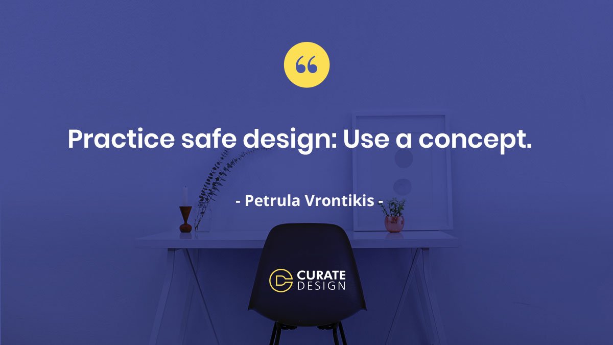 Design_Curate's tweet image. Practice safe design: Use a concept - Petrula Vrontikis
 
#smallofficedesign #officedesign #curatedesign #PetrulaVrontikis