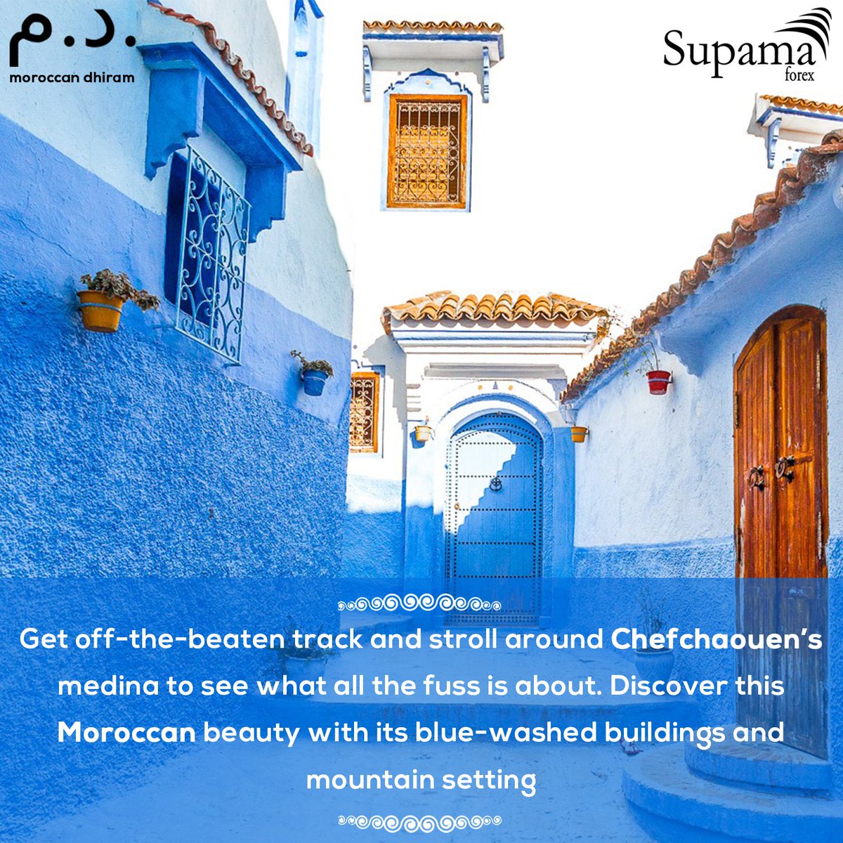 SupamaForex's tweet photo. You can get lost in these blue streets of Morocco, but we will never lose you!
#morocco #chefchaouen #blue #bluestreet #bluebuildings #tuesdaymood #mood #prettycity #travel #forex #currency #money #supama #luxury #luxurylifestyle #photography https://t.co/p6vK24MI7N