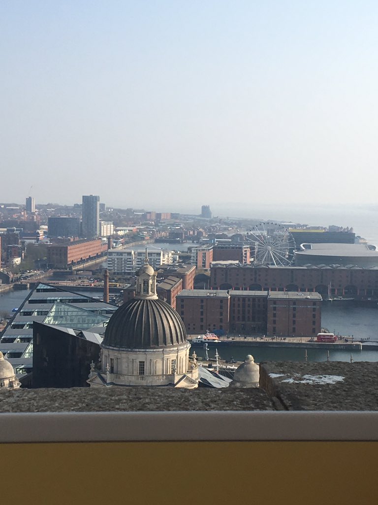 kmac82_mc's tweet photo. Great view of Liverpool from the top of the beautiful Royal Liver Building with a great team @CBRE_Liv #RoyalLiverBuilding #CBRE #rlb360 https://t.co/Plv4pqSe3h