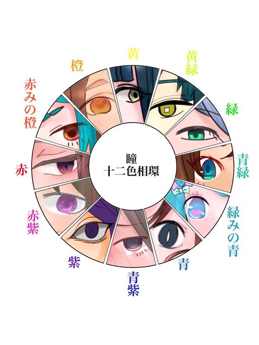 瞳十二色相環のtwitterイラスト検索結果 古い順