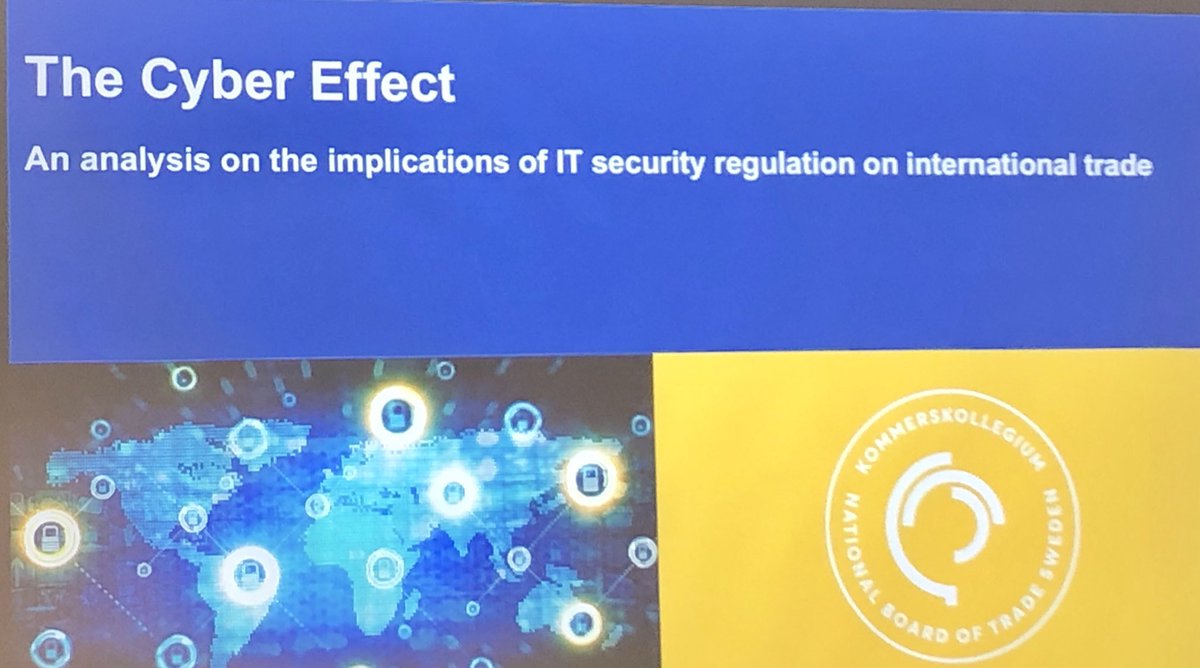 _KimWesterlund's tweet image. @hmblund from @Kommerskoll opening this morning with a great talk about #cyberRegulation and trade policy. #FISC
