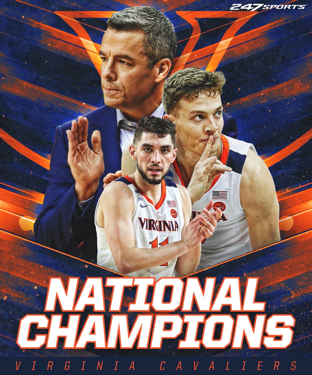 ncaabesp's tweet photo. ¡¡¡Los Cavaliers de Virginia se llevan el #NationalChampionship tras vencer en un gran partido a Texas Tech (85-77)!!!

#GoHoos #MarchMadness #finalfour https://t.co/7HSWVcgmhP