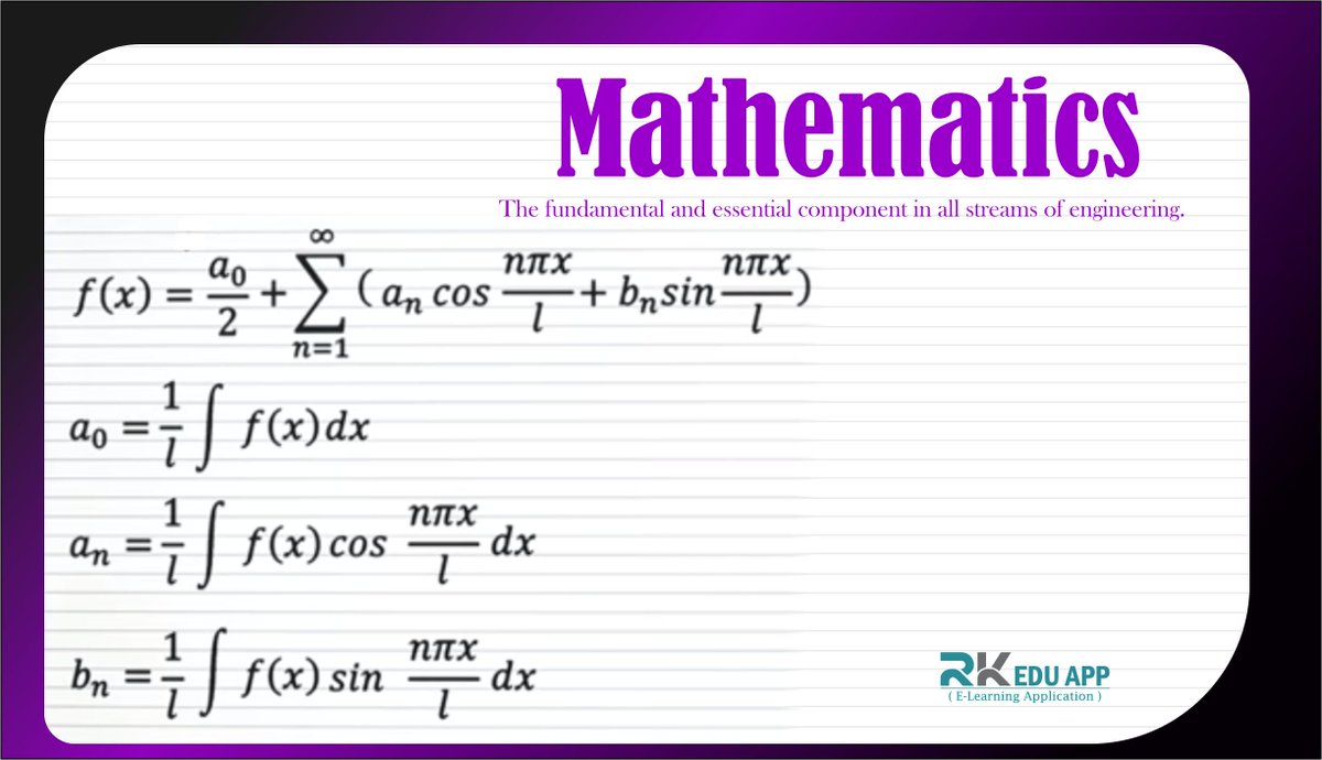 Learn basic engineering mathematics and how to apply basic mathematics to solve engineering problems.
For Further Enquiries Call Now - 8879557714
rkeduapp.com
#RKEduApp #Mathematics #EngineeringMathematics #OnlineLectures