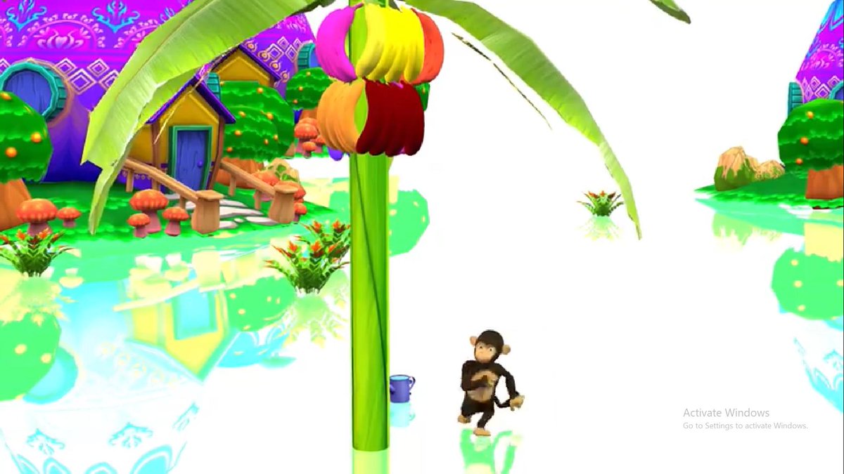 Monkey Banana | Nursery Rhymeshttps://www.facebook.com/2253299071548332/videos/2259657754303518/ #videos #nursery #monkey #banana #kidsplayarea