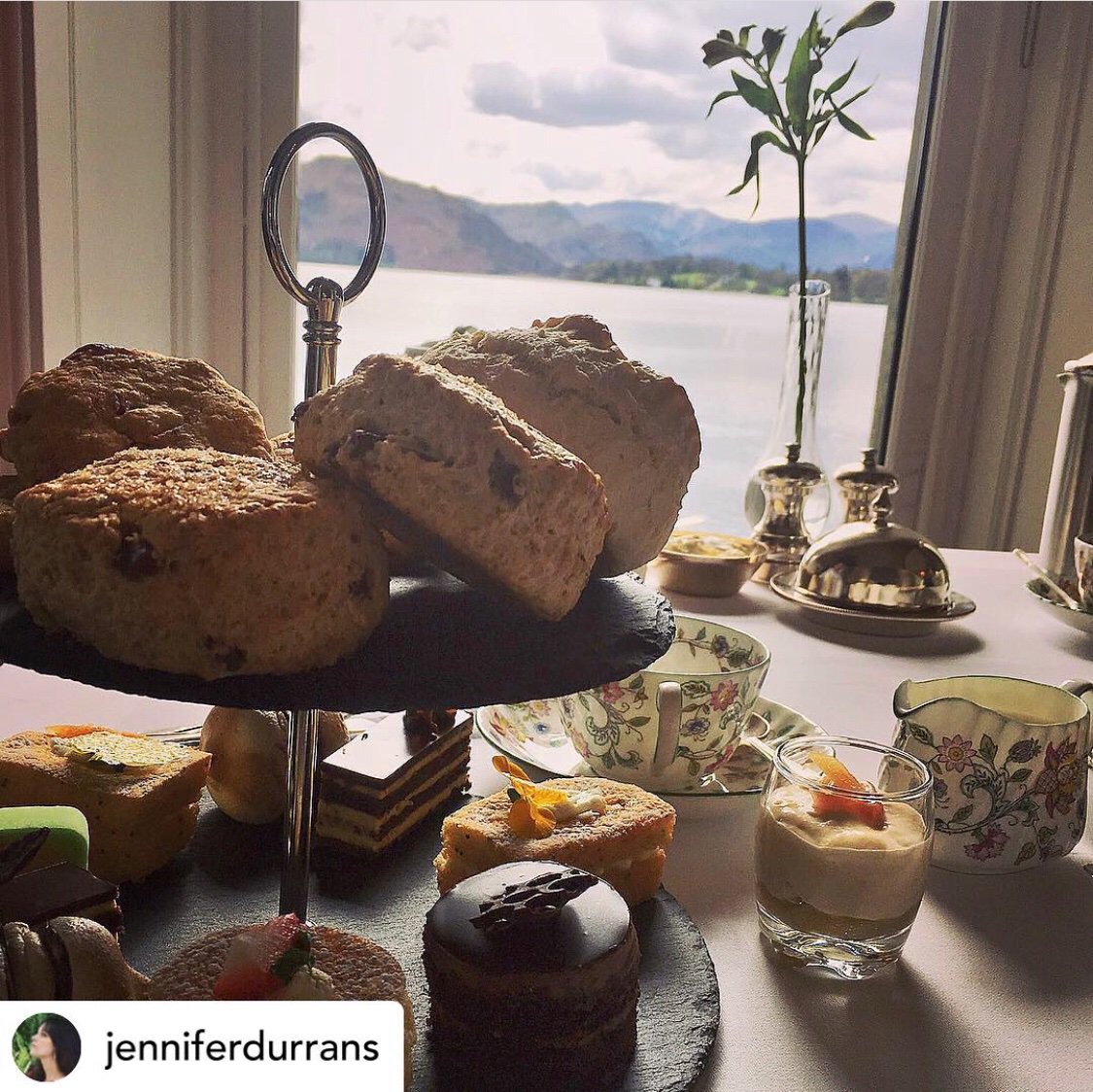 The beautiful <a href="/sharrowbay/">Sharrow Bay Hotel</a> the perfect Ullswater setting. Especially when you’re looking out over the waters with a Farrer’s Tea or Coffee #bliss