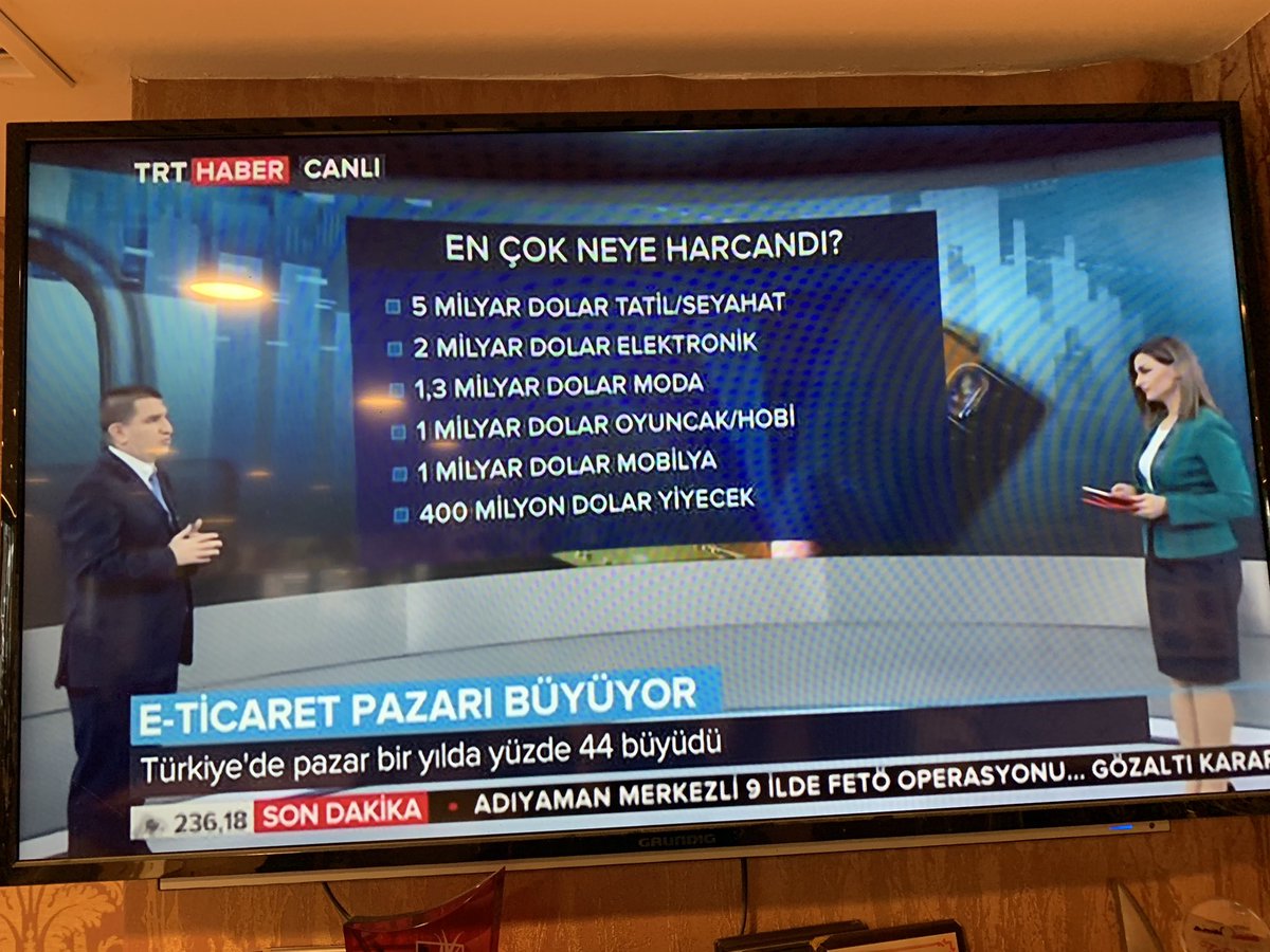 otelpazarlama's tweet photo. Türkiye’de #ETicaret bir yılda %44 büyüdü! 2018 yılında Türkiye’de 5 Milyar $ tatil ve konaklama için harcandı. #dijitaldönüşüm gümbür gümbür geliyor. #dijitalpazarlama #dijital #transformasyon #otelpazarlama #pazarlama https://t.co/UVXhQZUITW