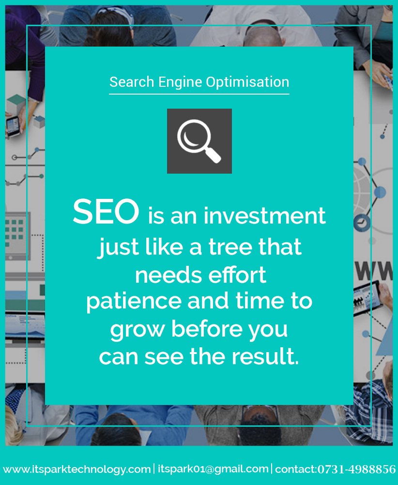 ITspark4's tweet image. SEO is an &quot;Investment&quot; just like a tree that needs Efforts, Patience and Time to grow before you can see the results.
#seo #seoservices #search #engine #optimization #seocompany #seoIndore #seoIndia #itsparktechnology