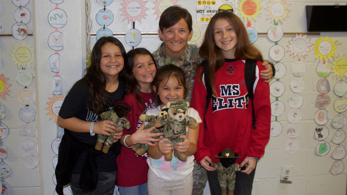 Miss. soldier surprises children: Gallery bit.ly/2WWHfiK