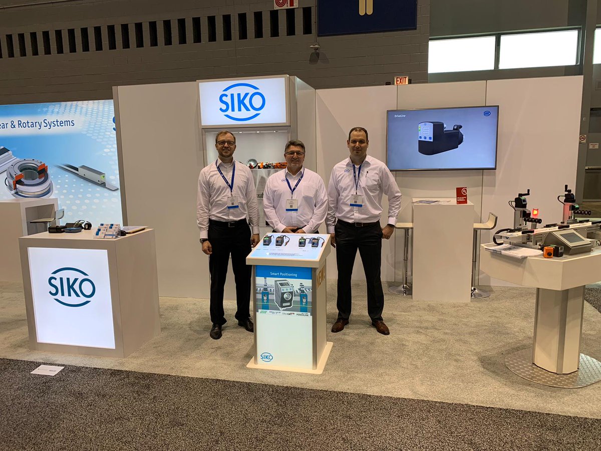 SIKOglobal's tweet photo. Live at @AutomateShow in #Chicago: Until April 11th our US branch #SIKO Products Inc. presents #FormatAdjustmentSolutions, #Encoders 4 #Motorfeedback & #MagneticMeasurementSolutions coming from the #MagLine-Series. We are looking forward to your visit @ our booth 8539! https://t.co/mcSt5NID07