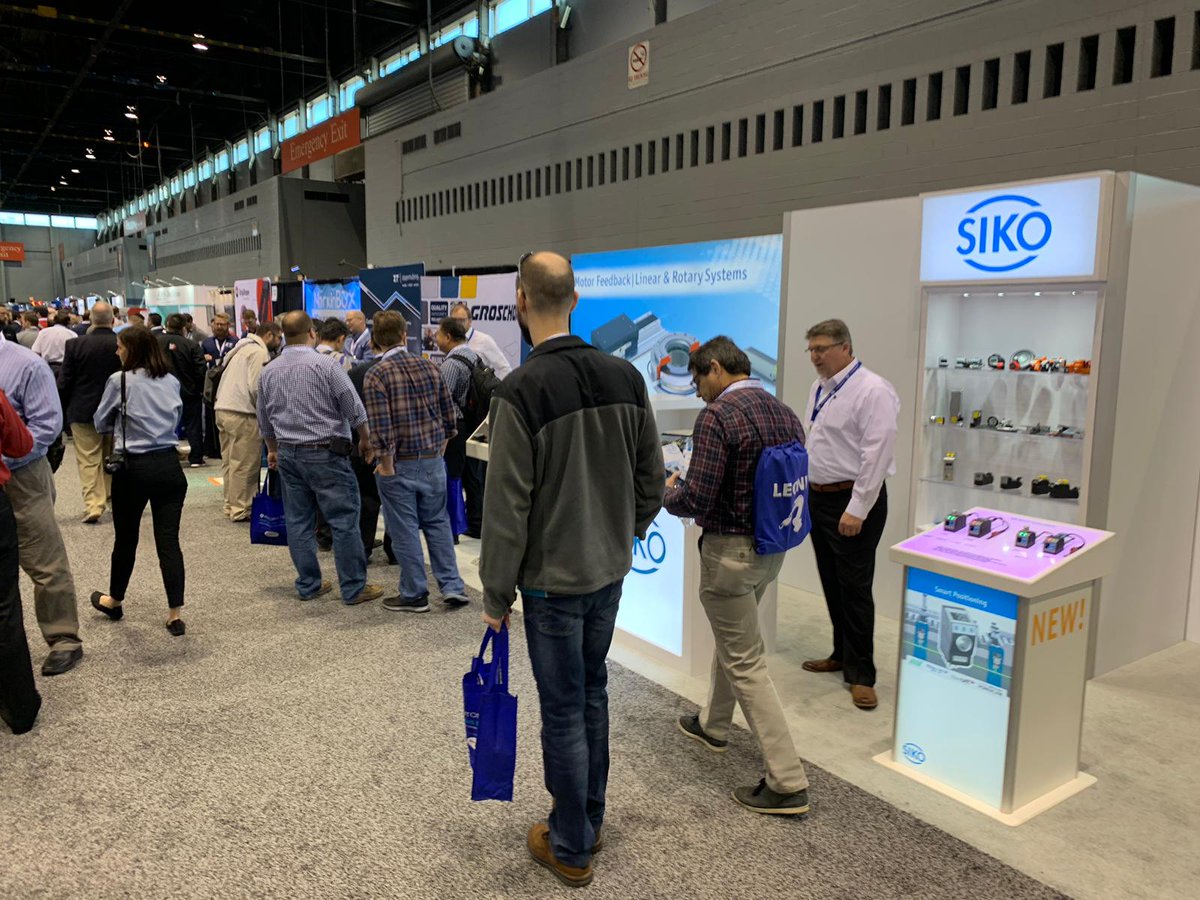 SIKOglobal's tweet photo. Live at @AutomateShow in #Chicago: Until April 11th our US branch #SIKO Products Inc. presents #FormatAdjustmentSolutions, #Encoders 4 #Motorfeedback & #MagneticMeasurementSolutions coming from the #MagLine-Series. We are looking forward to your visit @ our booth 8539! https://t.co/mcSt5NID07