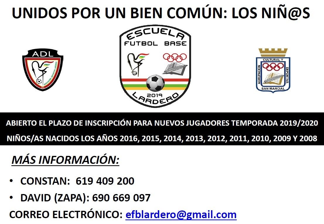 ABIERTO EL PLAZO DE INSCRIPCIÓN