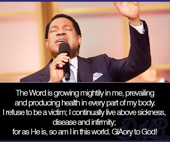 healingschool's tweet photo. The Word is growing mightily in me, prevailing and producing health in every part of my body. I refuse to be a victim; I continually live above sickness, disease and infirmity; for as He is, so am I in this world. Glory to God!
Retweet to bless a friend. https://t.co/sNYWKSsAqJ