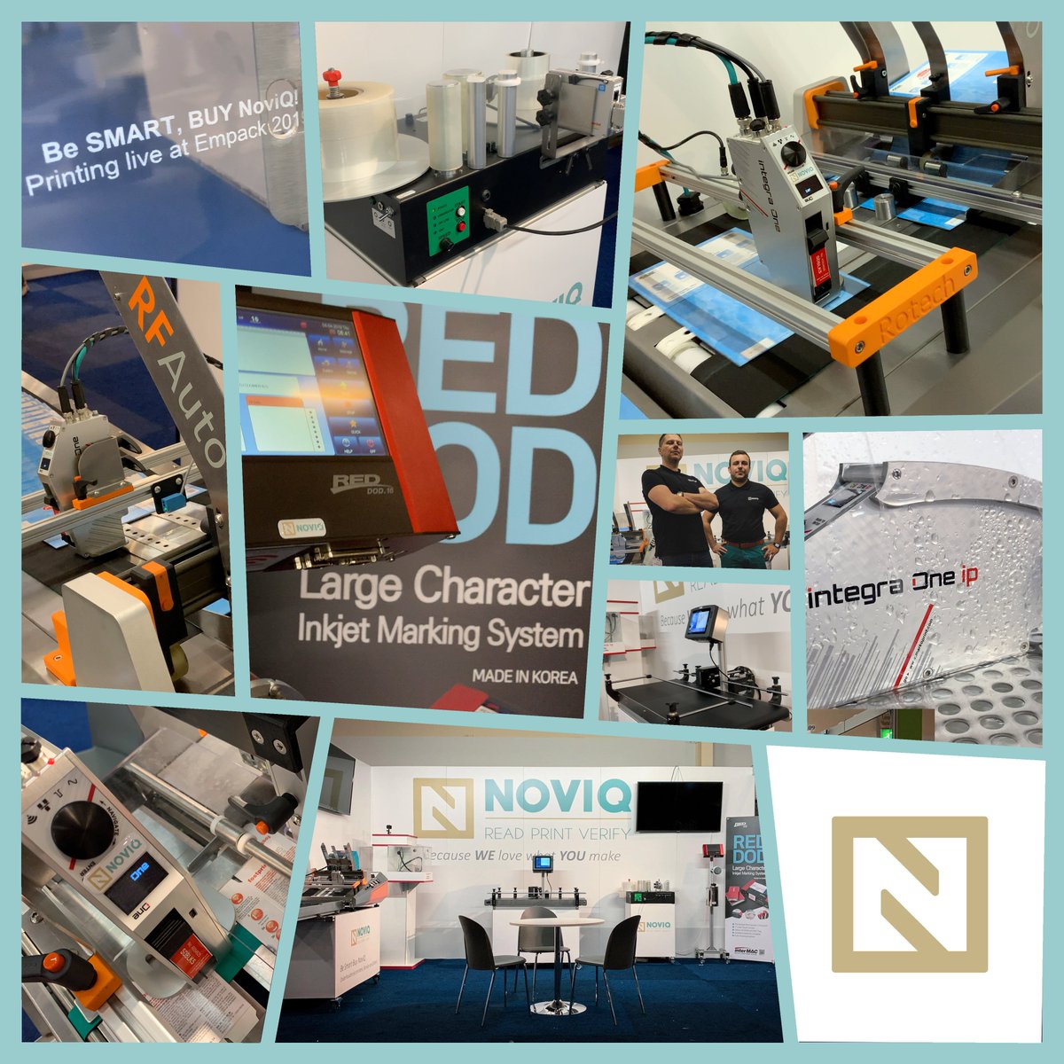 NoviQ_'s tweet photo. Wij wensen iedereen te bedanken die ons bezocht heeft tijdens Empack Den Bosch @EmpackNL @RotechMachines @bluhmsysteme @korthofah #datumprinter #imprimantedateuse #frictiefeeder #frictionfeeder #industrie40 #empack @FlandersFOOD @fevia_be #fevia https://t.co/3y9N2BIZBE