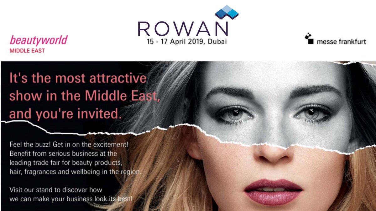 We will be at the Beautyworld trade Fair in Dubai from the 15th to 17th of April 2019! come and see us in Hall S3 - F39

If you would like to arrange any appointments please email: info@rowan.eu.com or call us on +44 (0)1268 592000.
