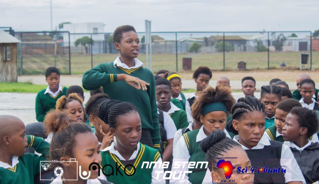 Sci4Ubuntu's tweet photo. #STEM Engagement sessions for both learners and teachers. We are spreading the marvel that #Science is through #scicomm with @UNAKOCBM in @NMandelaBaymuni to demystify and Humanize #Science. #NMBStemTour #eKasiScience
@HeraldPE @AlgoaFMNews @Exposcience @NYDARSA @EMokgalapa https://t.co/32ibnMEws0
