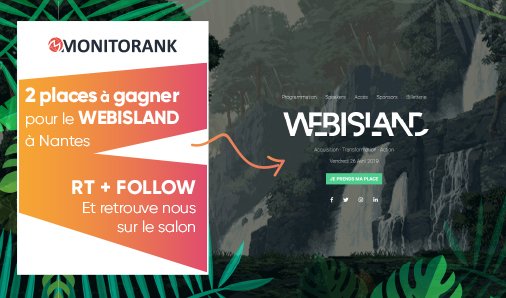 monitorank's tweet photo. 🎁#concours #SEO
Gagne ta place pour le @WebIslandNantes et retrouve-nous sur le salon le vendredi 26 avril !

Pour participer
✅RT ce tweet
✅Follow @monitorank

Deux places à gagner 🥳
📅TAS vendredi 12 avril à 16h
https://t.co/1eJrTS8gKk https://t.co/In6LkOyPEw