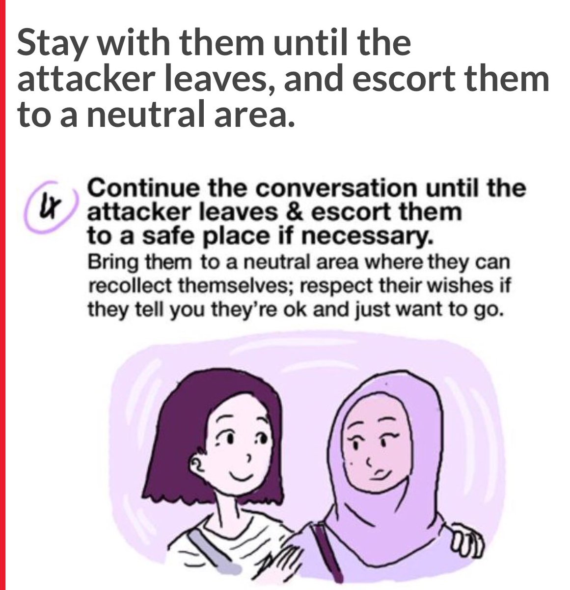 @tiffstevenson Marie-Shirine Yener, a 22-year-old Parisian illustrator, created a guide to give people advice on how they can help Muslims or anyone being harassed.